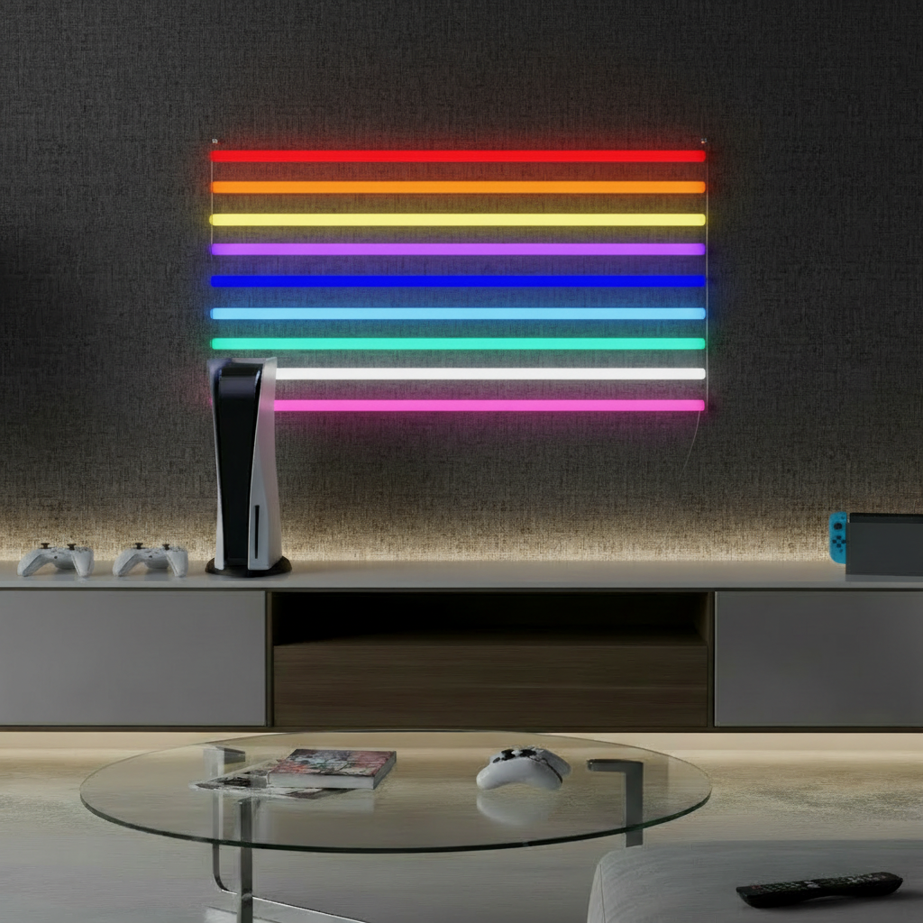 Games Console Blues Neon Sign for Gaming Room Decor - VN03 - Customneonstudio