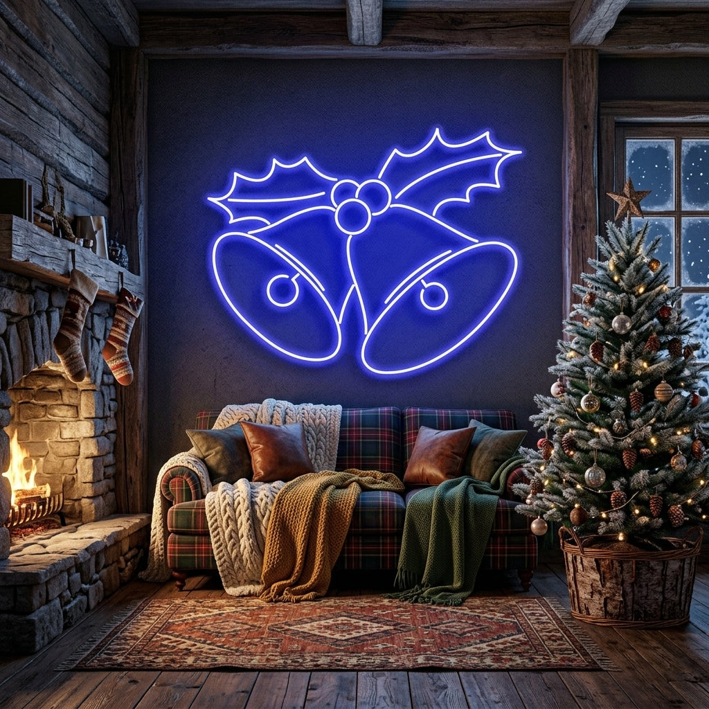 Christmas Bells Neon Sign