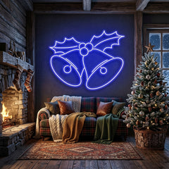 Christmas Bells Neon Sign