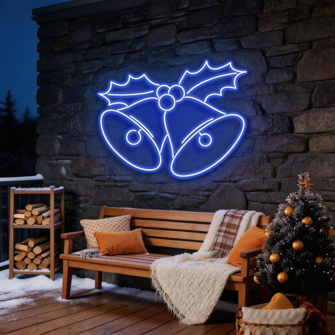 Christmas Bells Neon Sign