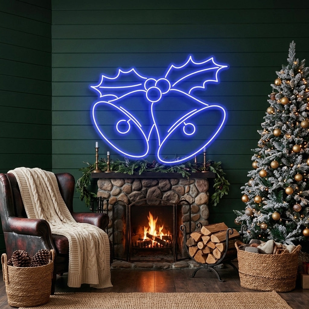Christmas Bells Neon Sign