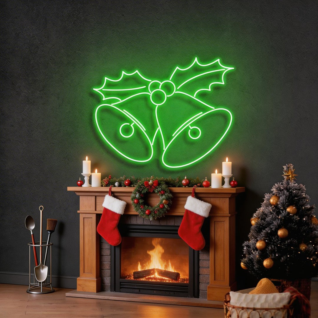 Christmas Bells Neon Sign