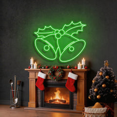 Christmas Bells Neon Sign