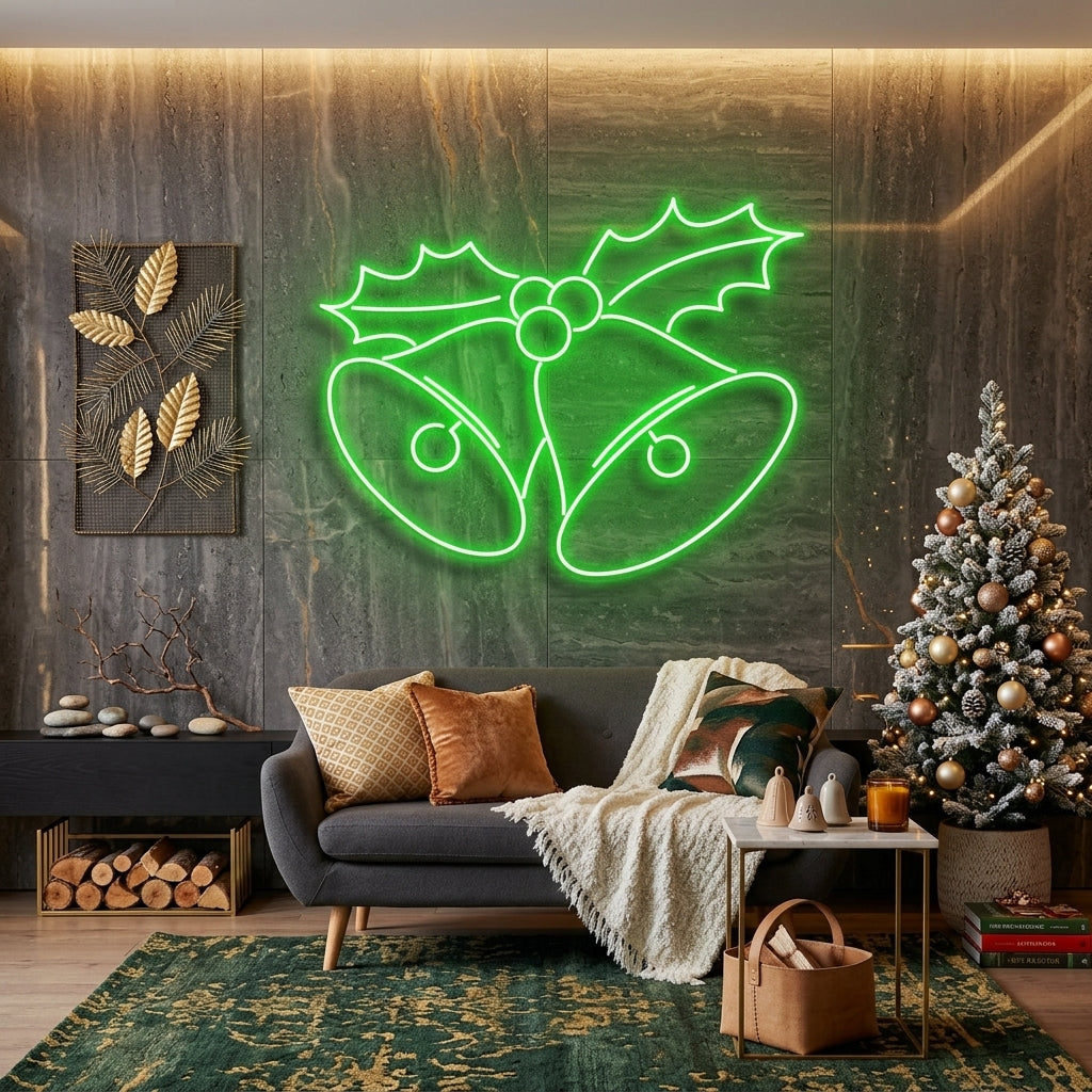Christmas Bells Neon Sign
