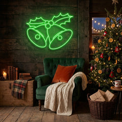 Christmas Bells Neon Sign