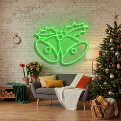 Christmas Bells Neon Sign