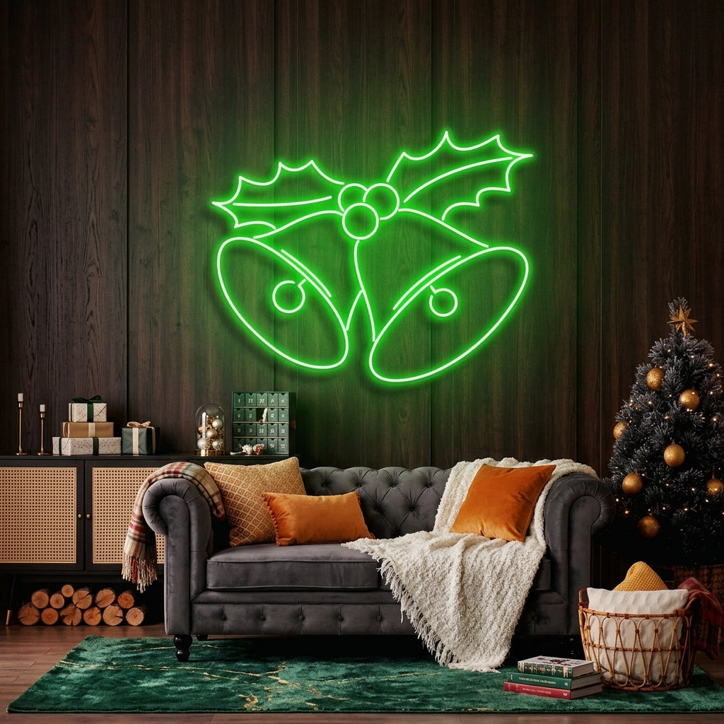 Christmas Bells Neon Sign