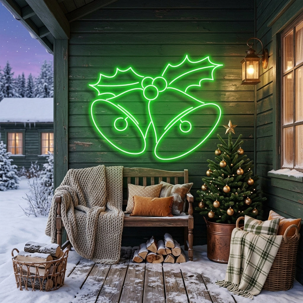 Christmas Bells Neon Sign