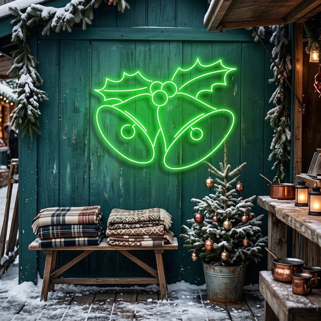 Christmas Bells Neon Sign
