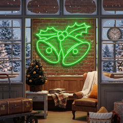 Christmas Bells Neon Sign