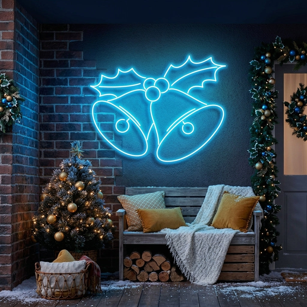 Christmas Bells Neon Sign