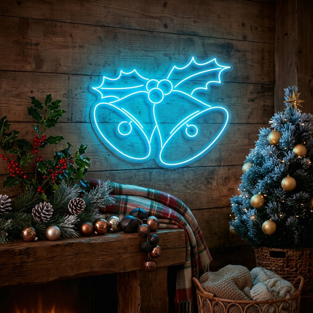 Christmas Bells Neon Sign