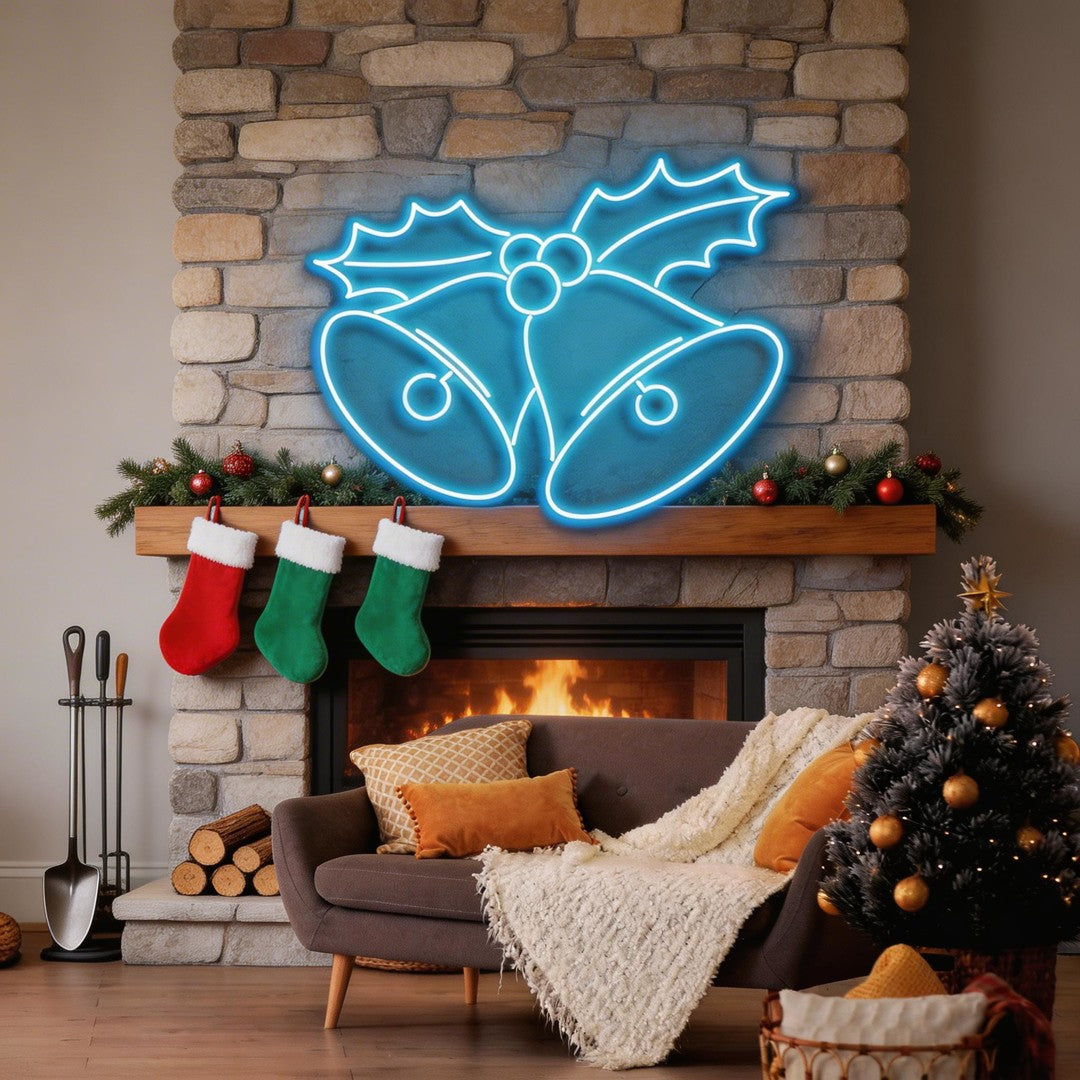 Christmas Bells Neon Sign