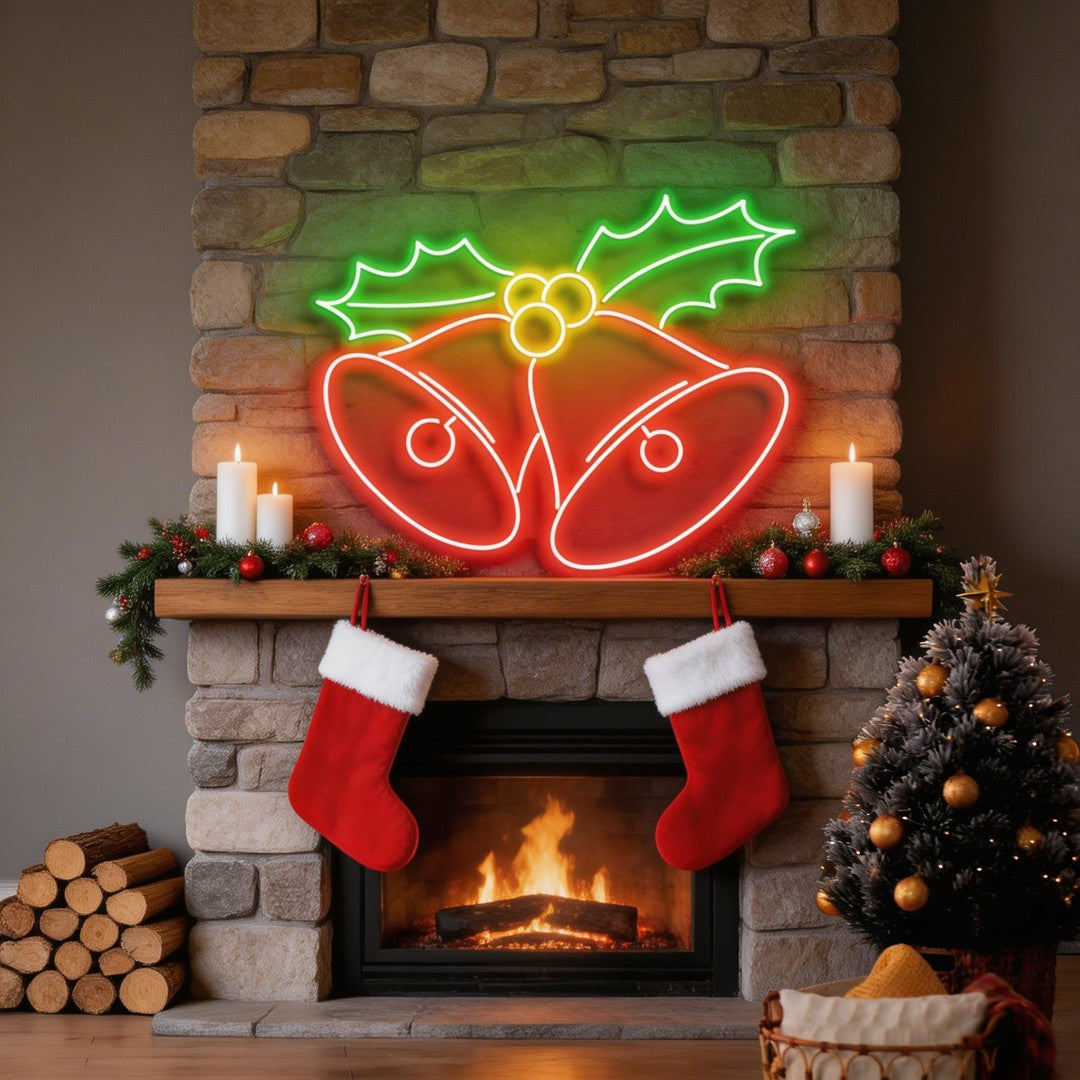 Christmas Bells Neon Sign