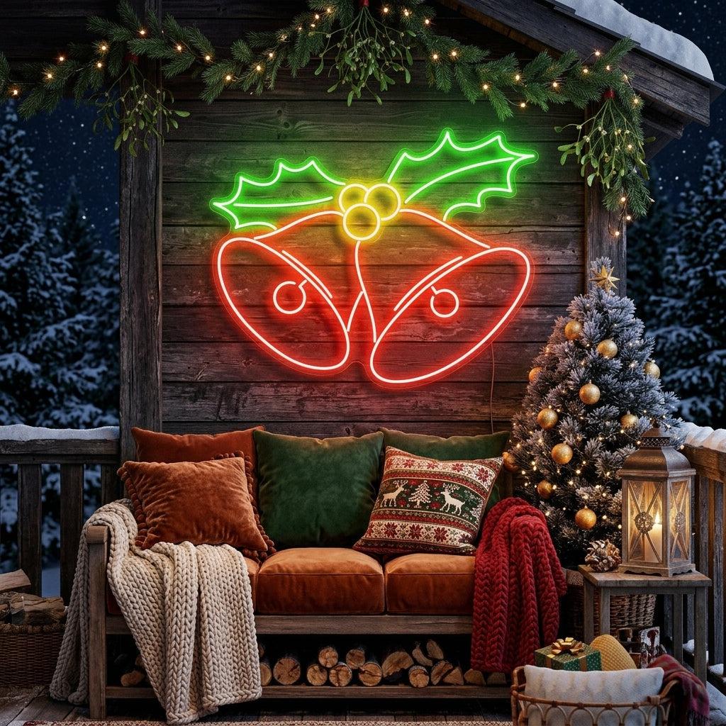 Christmas Bells Neon Sign