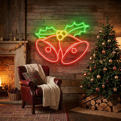 Christmas Bells Neon Sign