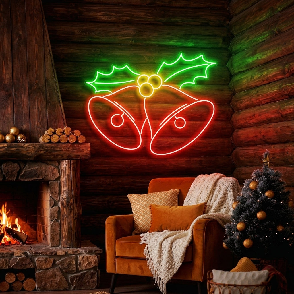 Christmas Bells Neon Sign