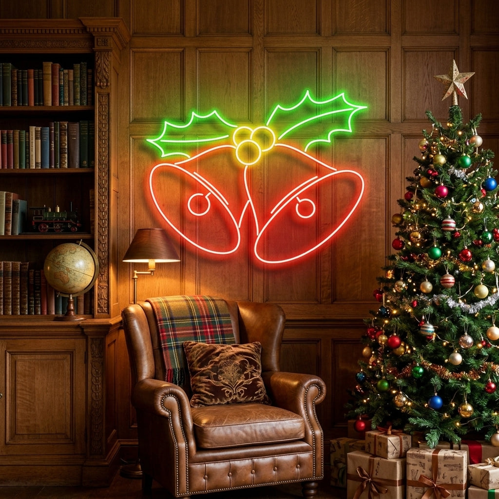 Christmas Bells Neon Sign