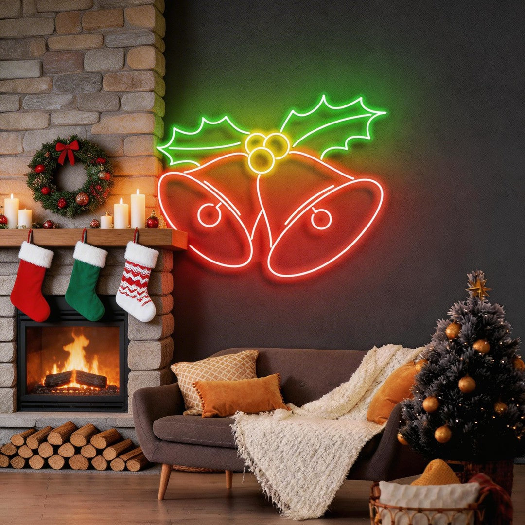 Christmas Bells Neon Sign