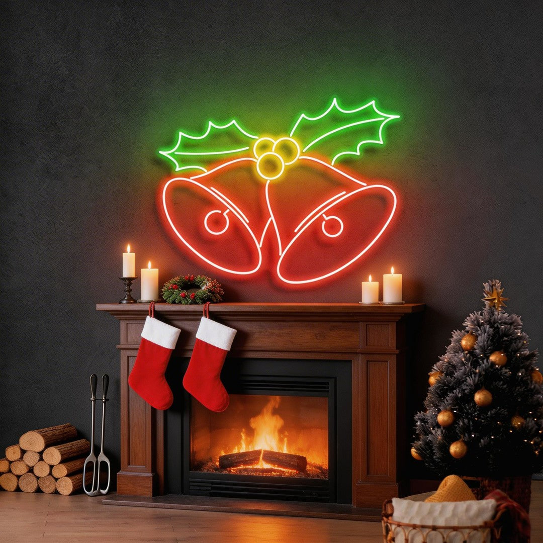 Christmas Bells Neon Sign