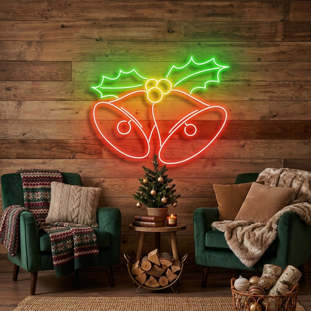 Christmas Bells Neon Sign