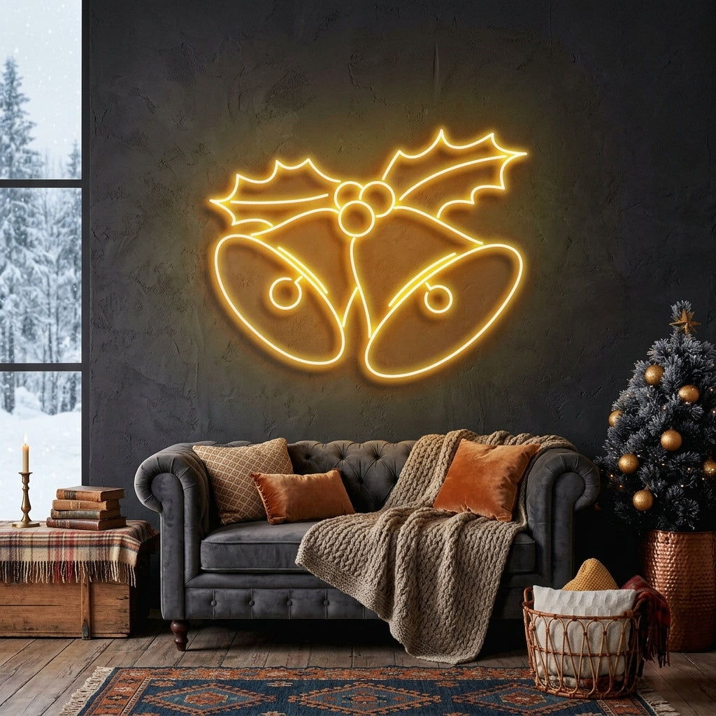 Christmas Bells Neon Sign