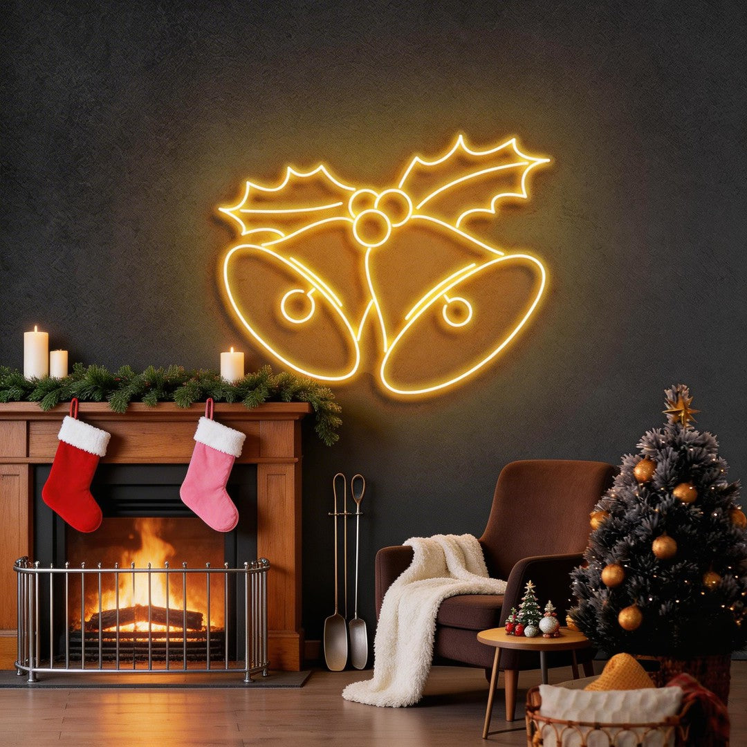 Christmas Bells Neon Sign