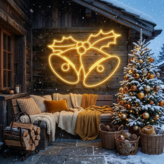 Christmas Bells Neon Sign