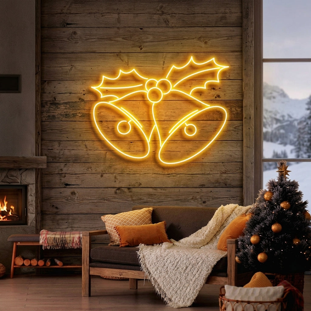 Christmas Bells Neon Sign