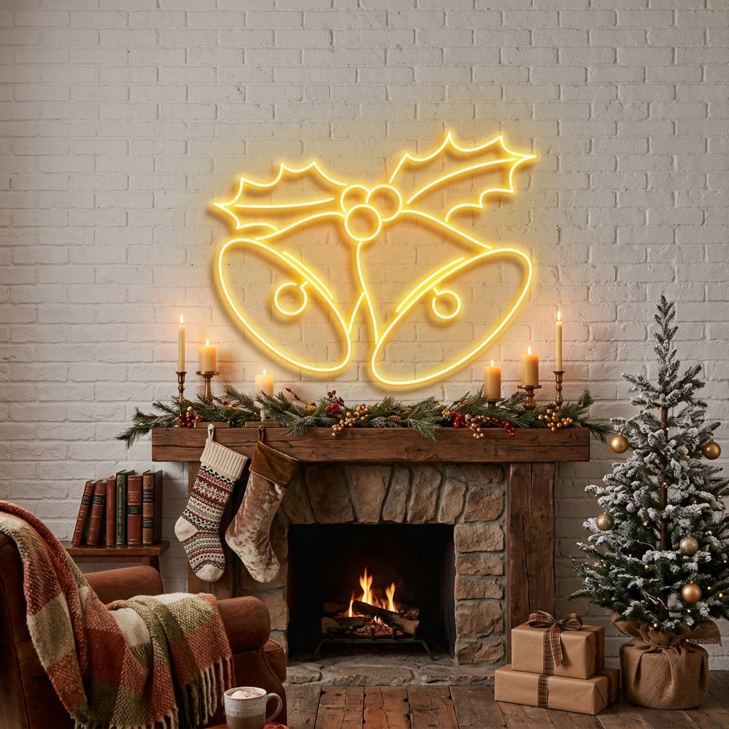 Christmas Bells Neon Sign