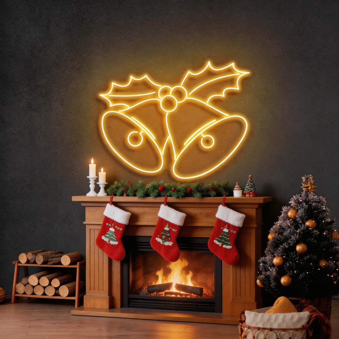 Christmas Bells Neon Sign