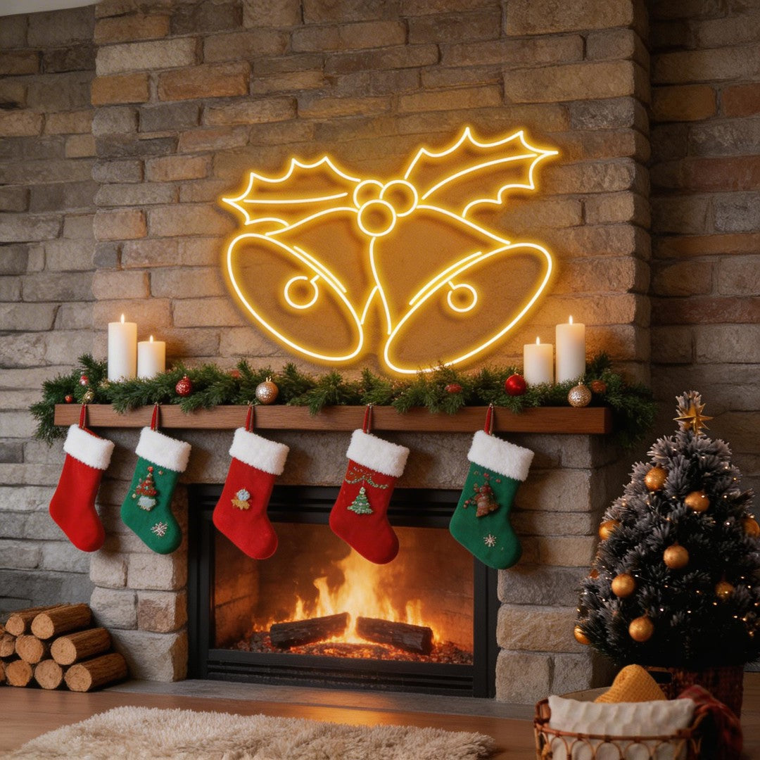 Christmas Bells Neon Sign