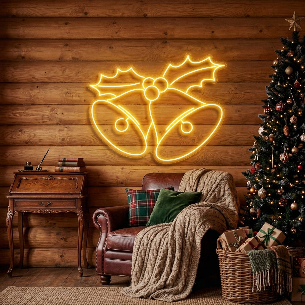 Christmas Bells Neon Sign