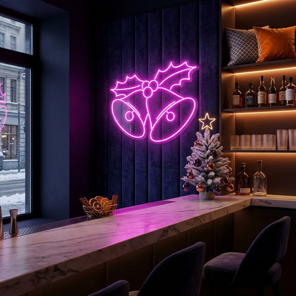 Christmas Bells Neon Sign