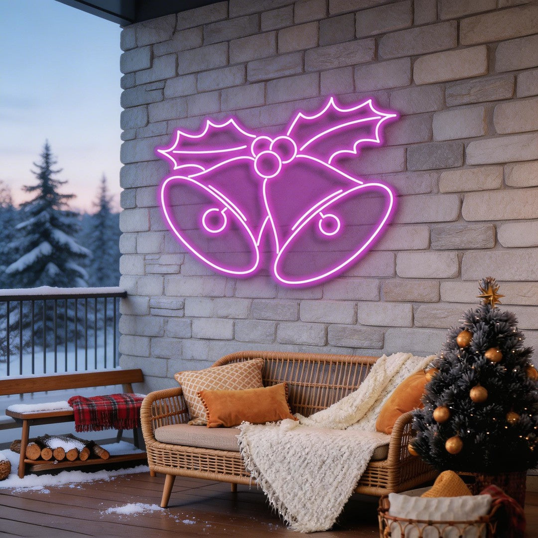 Christmas Bells Neon Sign