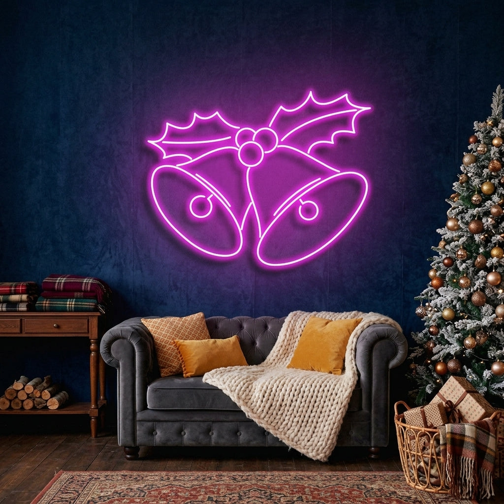 Christmas Bells Neon Sign