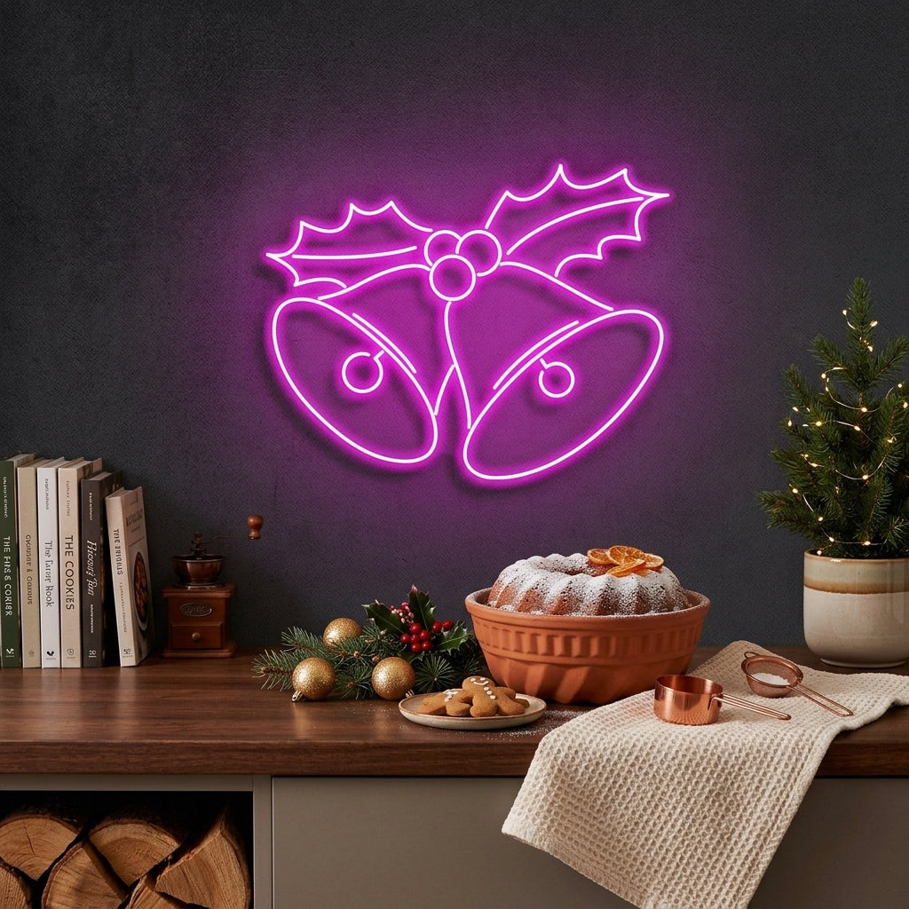 Christmas Bells Neon Sign