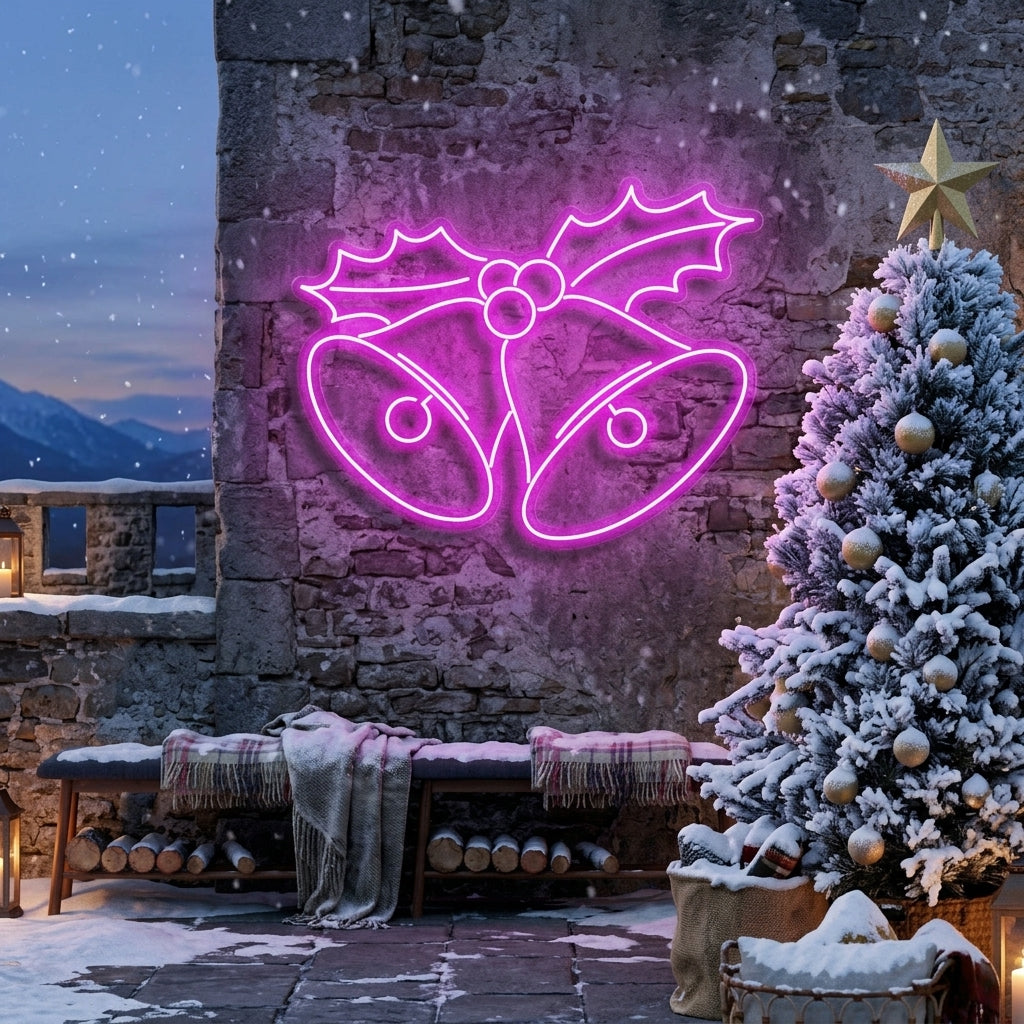 Christmas Bells Neon Sign