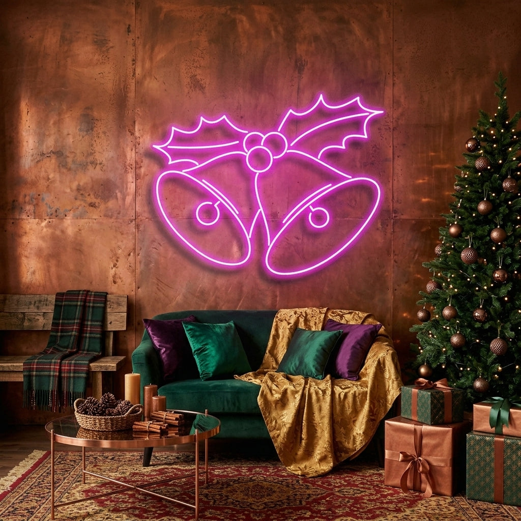 Christmas Bells Neon Sign
