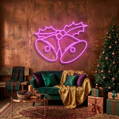 Christmas Bells Neon Sign