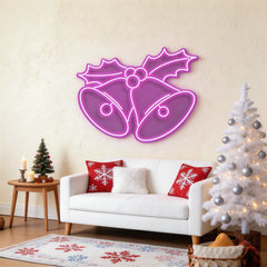 Christmas Bells Neon Sign