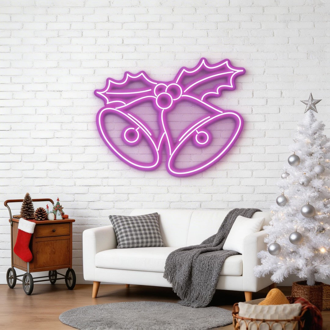 Christmas Bells Neon Sign