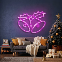 Christmas Bells Neon Sign