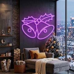 Christmas Bells Neon Sign