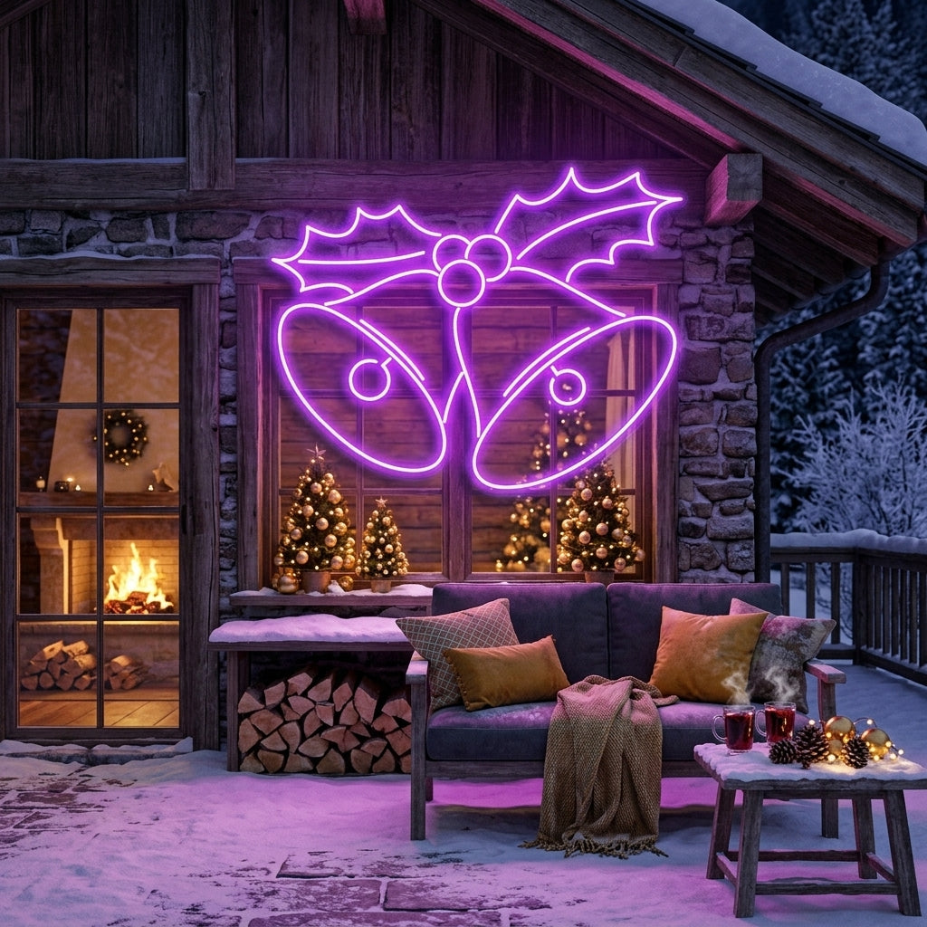 Christmas Bells Neon Sign