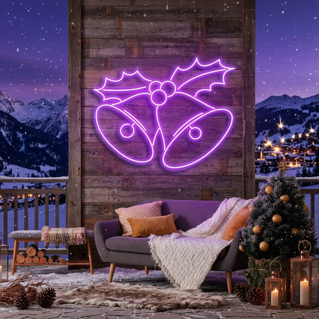 Christmas Bells Neon Sign