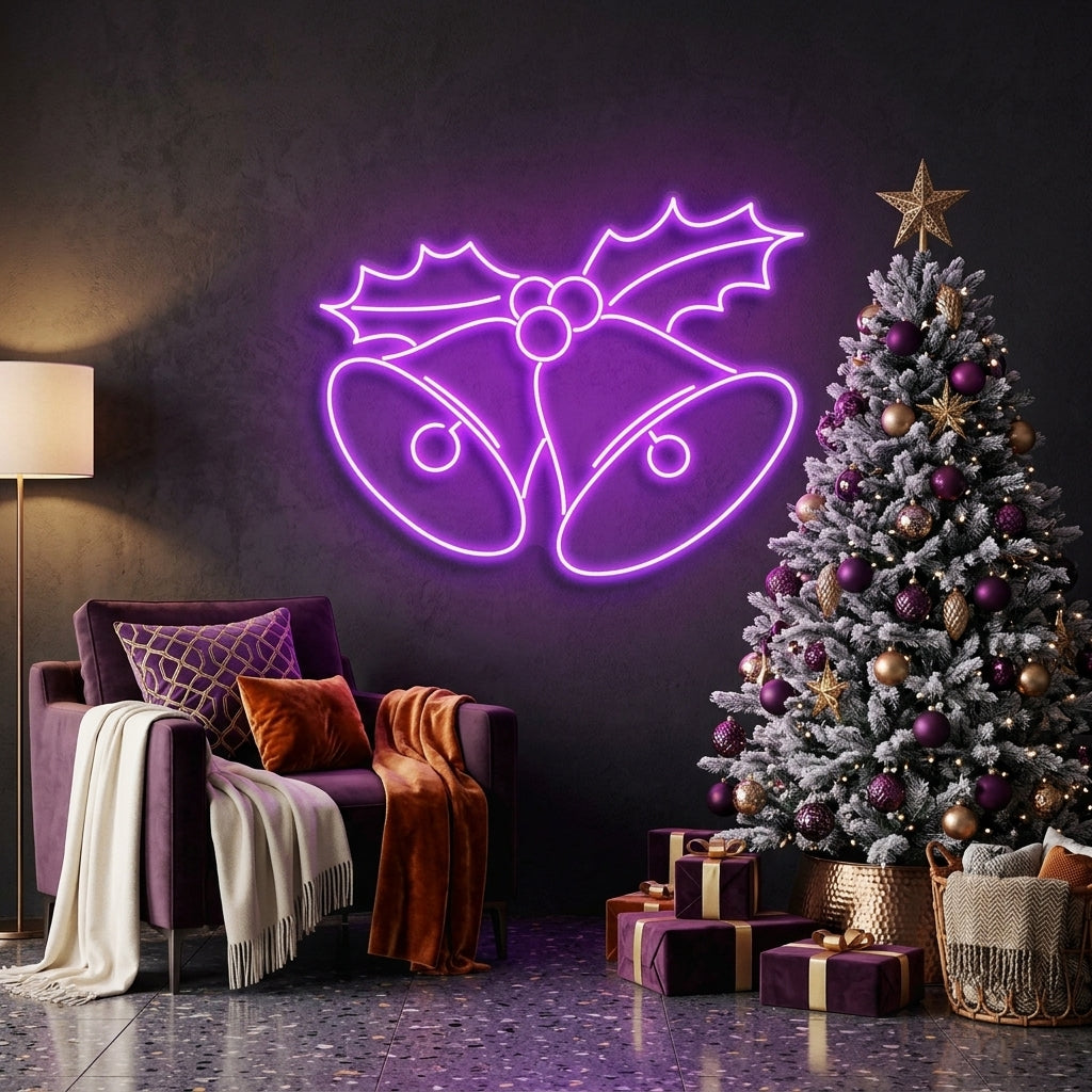 Christmas Bells Neon Sign