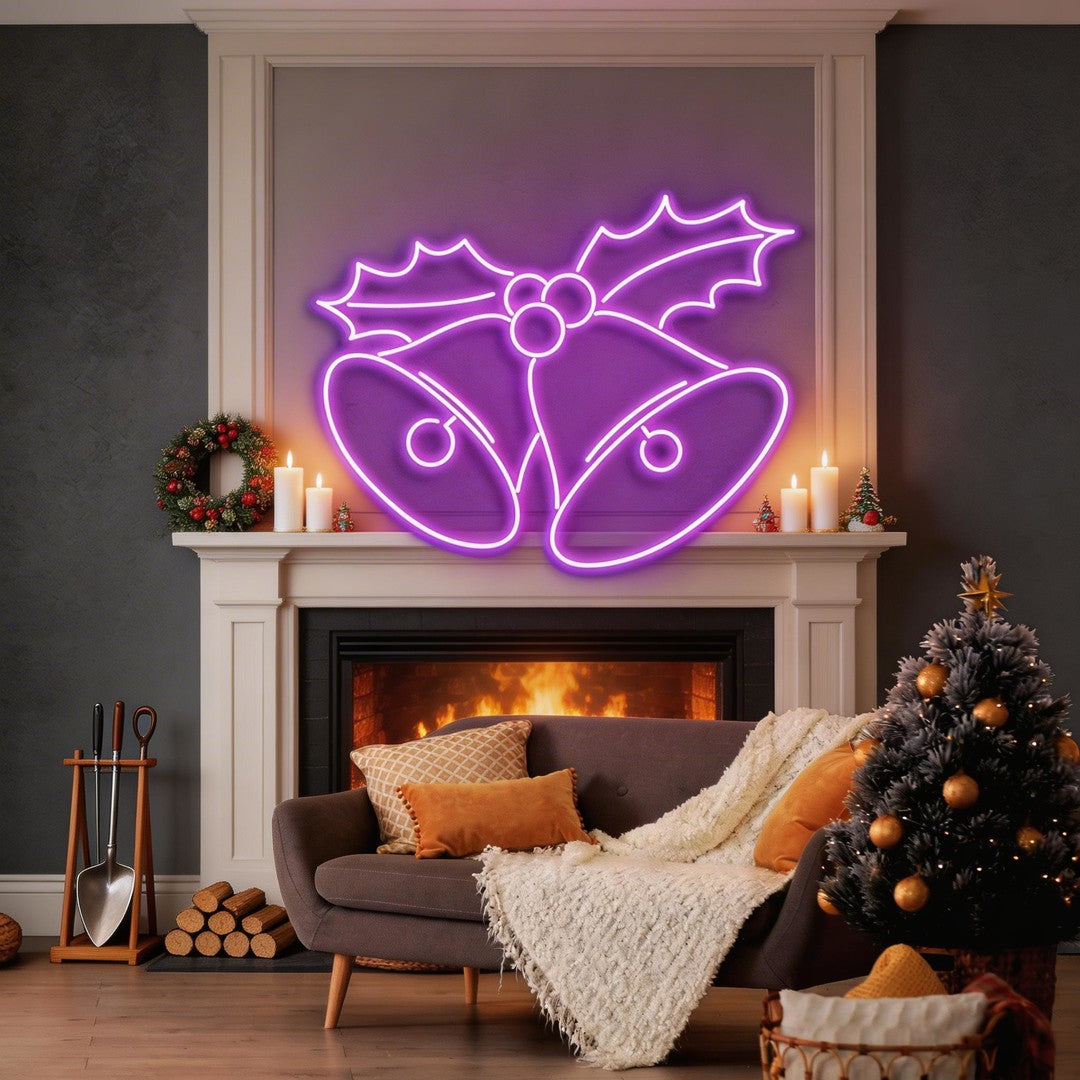 Christmas Bells Neon Sign