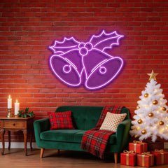 Christmas Bells Neon Sign