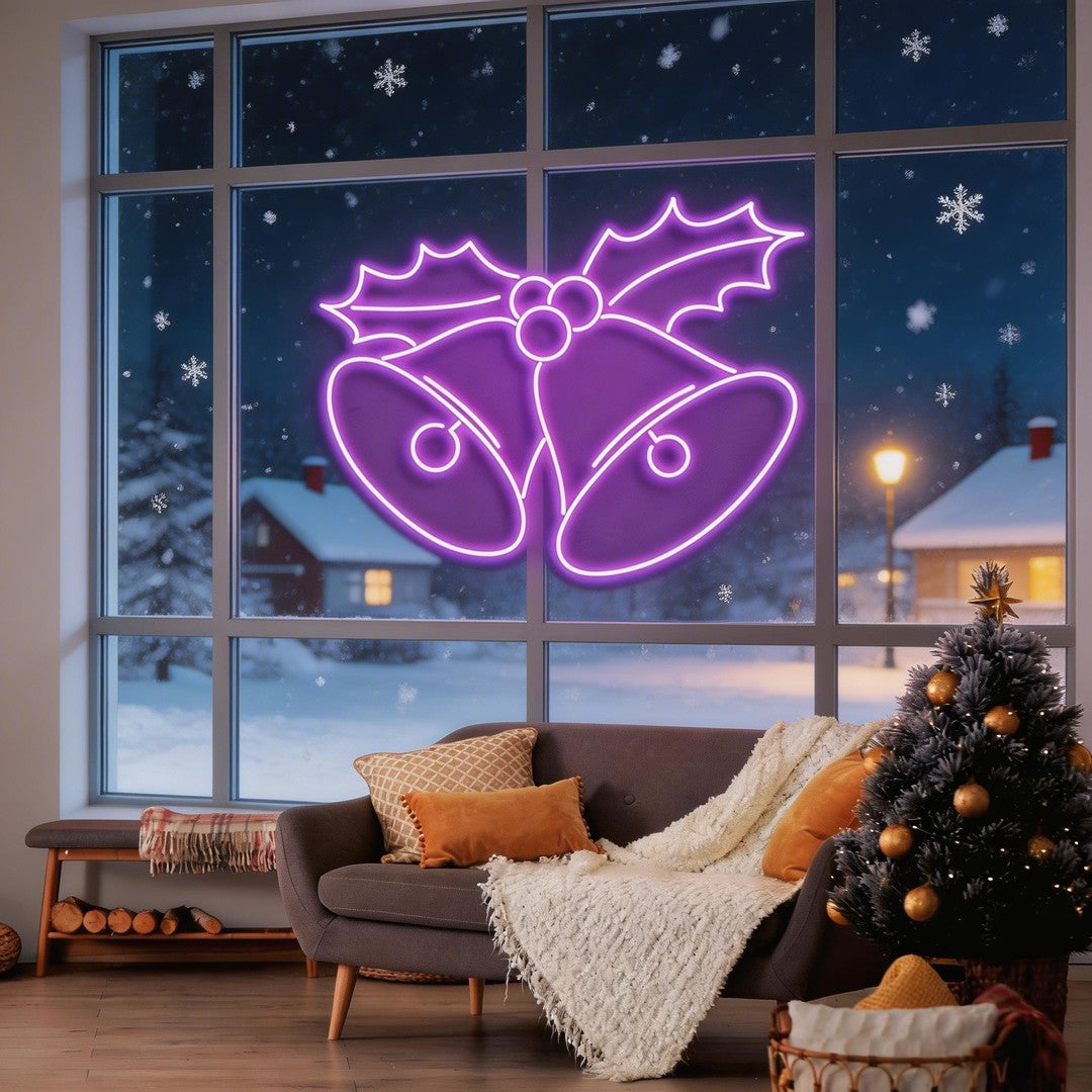 Christmas Bells Neon Sign